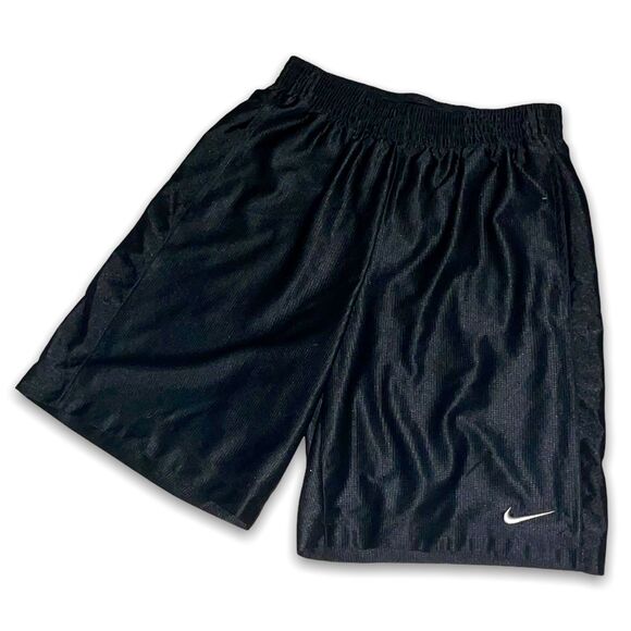 Nike Vintage Money II Y2K Dazzle Shiny Shorts Black Medium - Picture 4 of 6